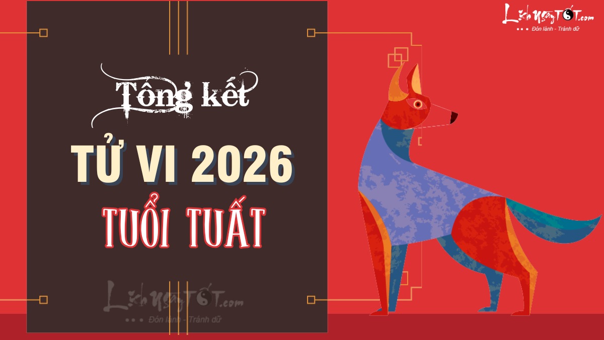 Tổng kết tử vi tuổi Tuất 2026 Tong ket tu vi tuoi Tuat 2026