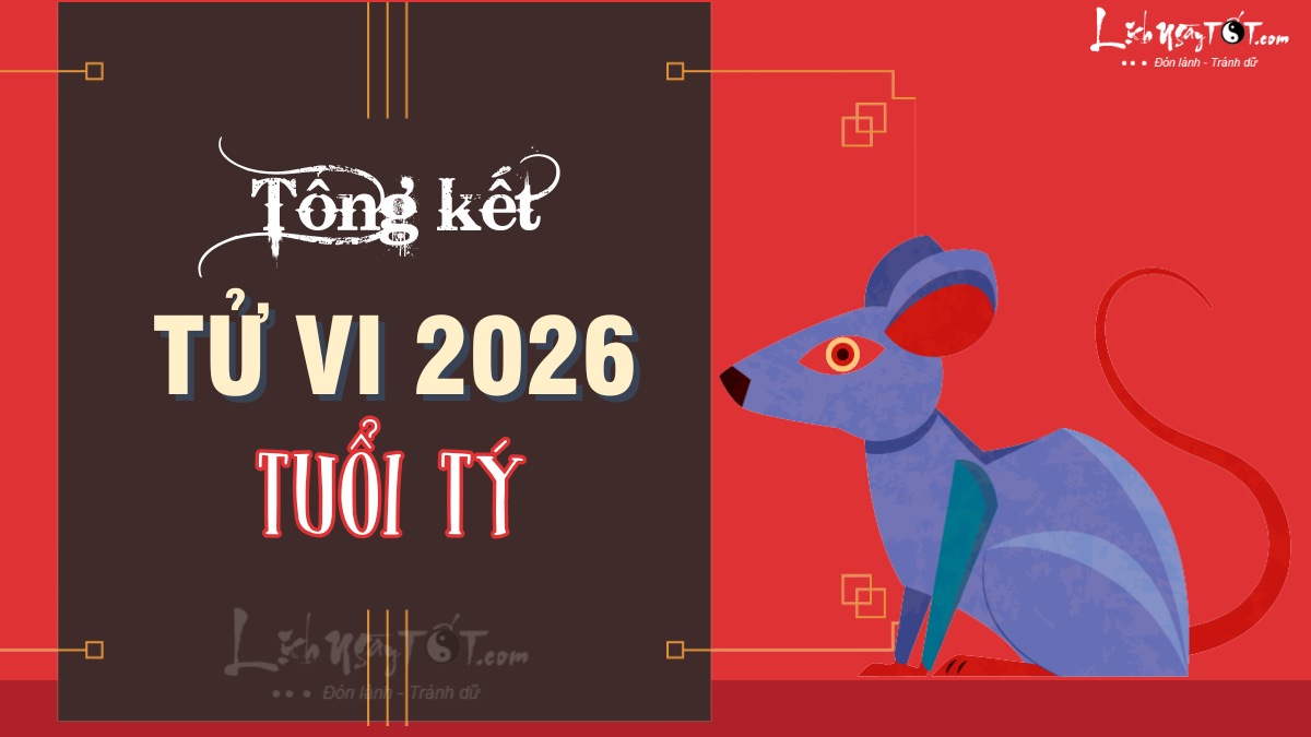 Tổng kết tử vi tuổi Tý 2026 Tong ket tu vi tuoi Ty 2026