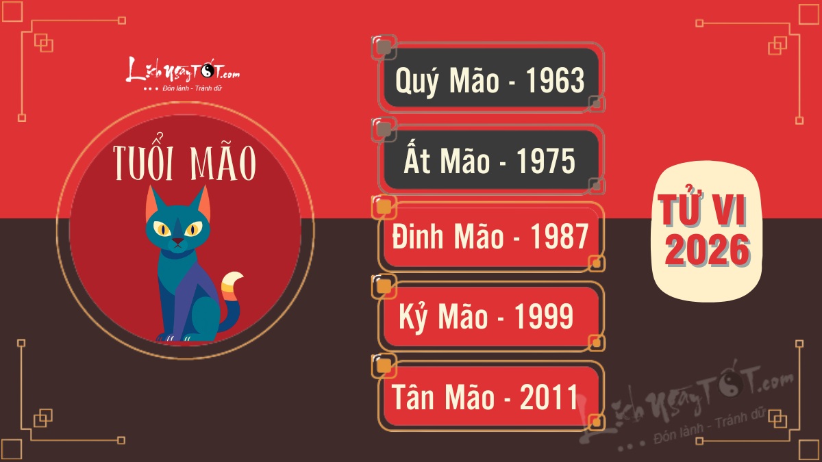 Tử vi 2026 tuổi Mão chi tiết Tu vi 2026 tuoi Mao chi tiet