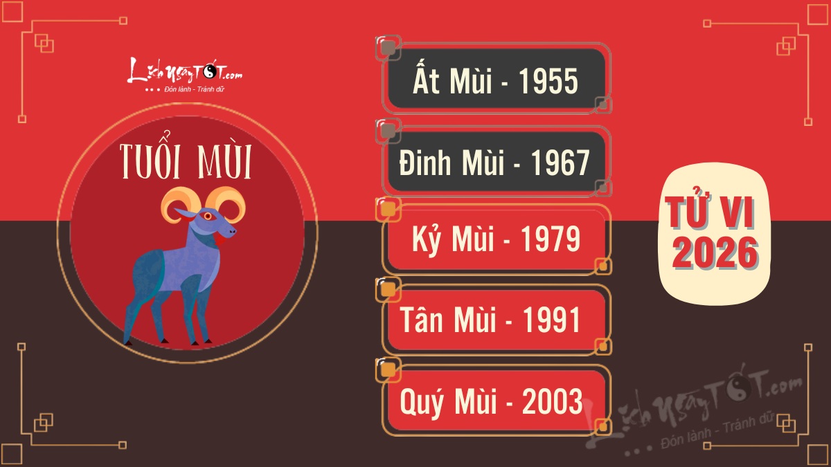 Tu vi 2026 tuoi Mui chi tiet