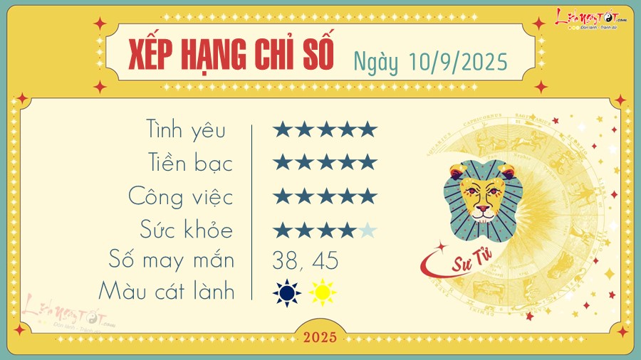 tu vi hang ngay 10 9 2025 - Su Tu