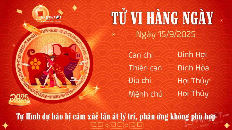Tu vi hang ngay 15/9/2025 cua 12 con giap - Hoi