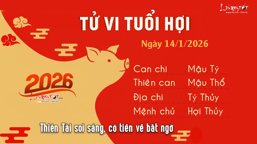 Tu vi hang ngay 14/1/2026 - Hoi
