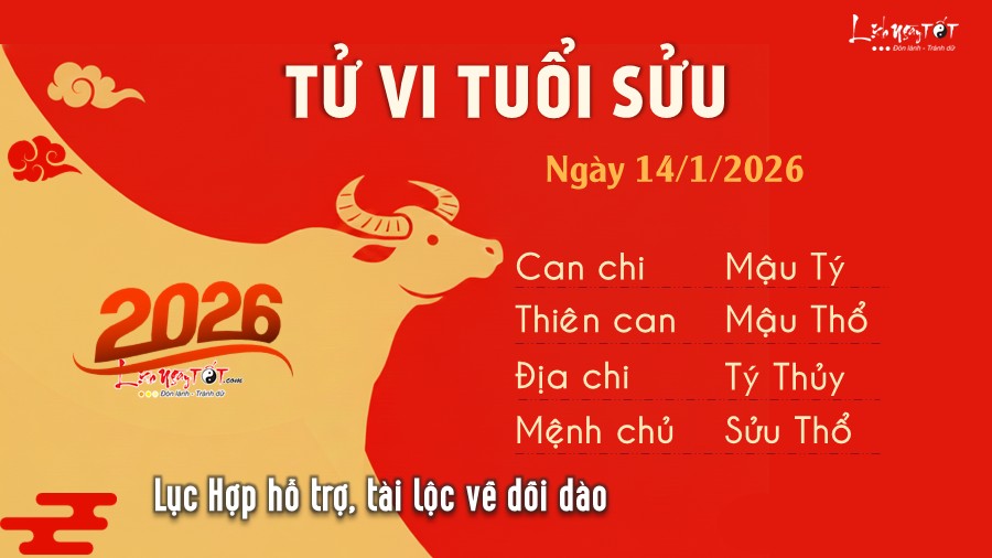 Tu vi hang ngay 14/1/2026 - Suu