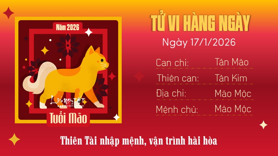 4 Tu vi hang ngay 17-1-2026 - Mao