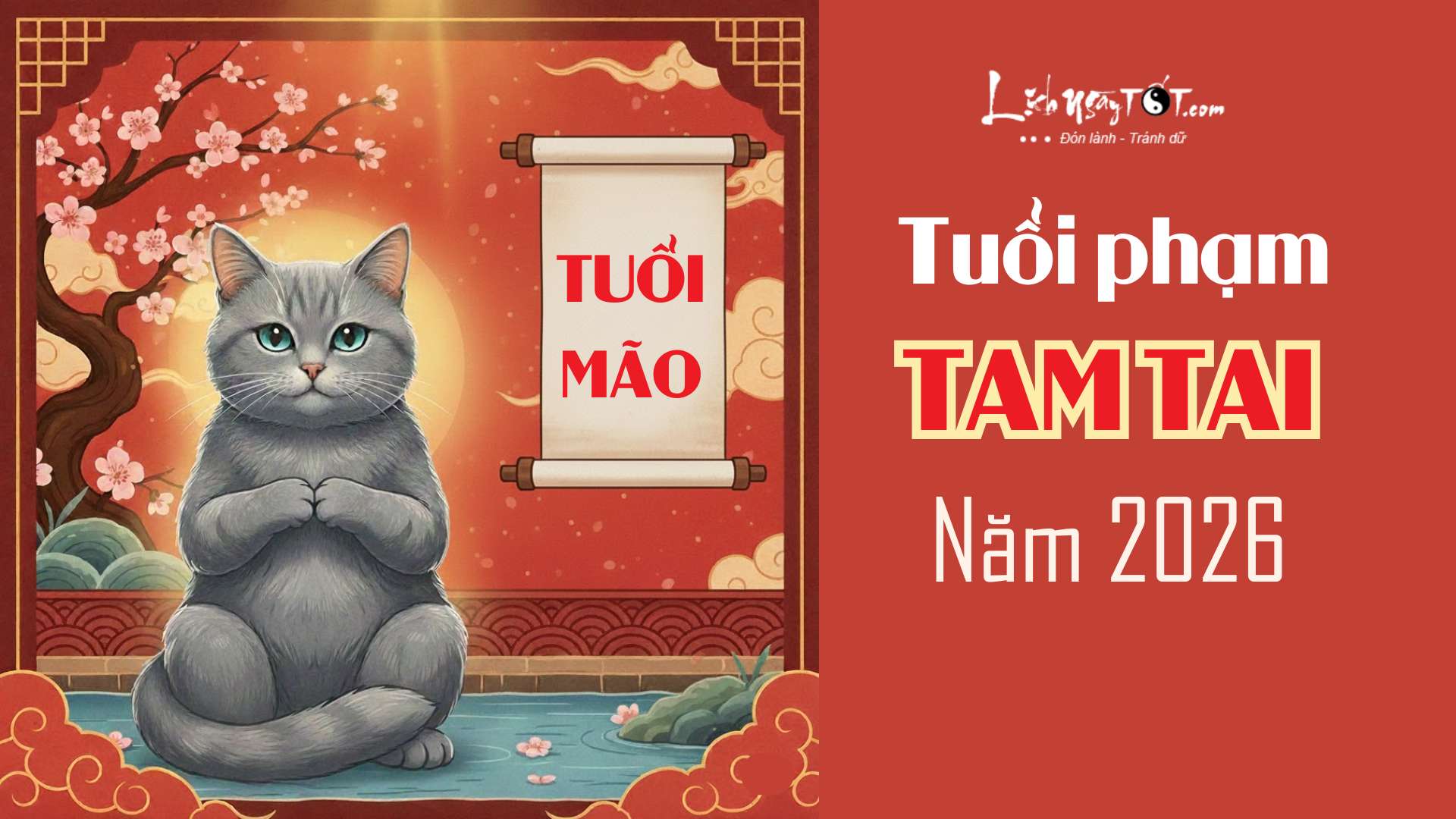 Tuổi phạm Tam Tai năm 2026 - Tuổi Mão Tuoi pham Tam Tai nam 2026 - Tuoi Mao