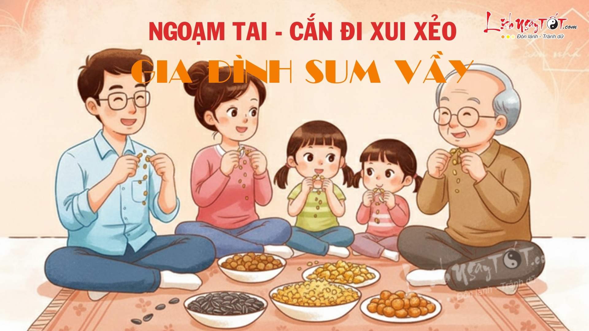 Tuc ngoam tai mung 1 thang Chap - Gia dinh sum vay