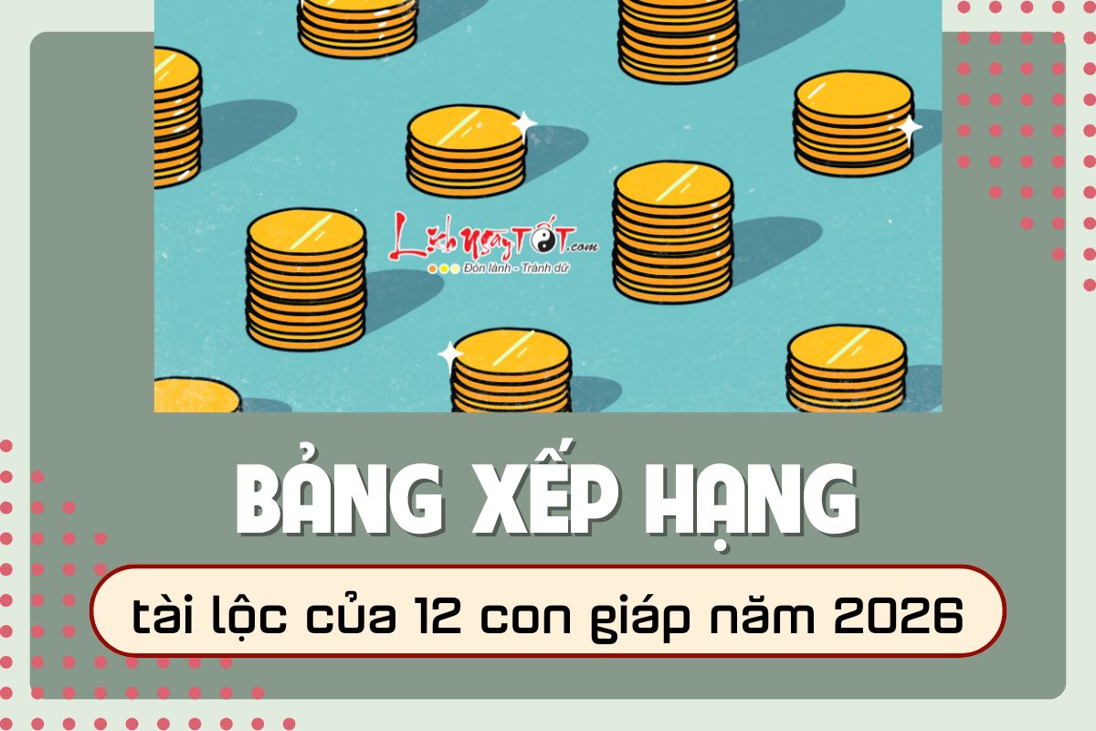 Bang xep hang tai loc nam 2026 cua 12 con giap