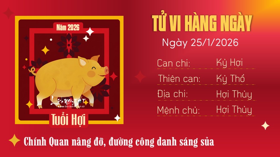 Tu vi hang ngay 25/1/2026 cua Hoi