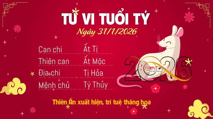 1 Tu vi hang ngay 31-1-2026 - Ty