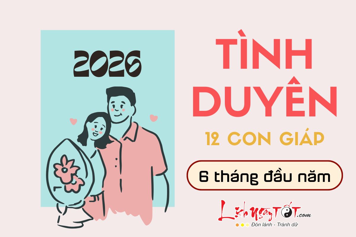 Tình duyên của 12 con giáp 6 tháng đầu năm 2026 Tinh duyen cua 12 con giap 6 thang dau nam 2026