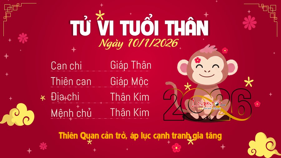 9 Tu vi hang ngay 10-1-2026 - Than