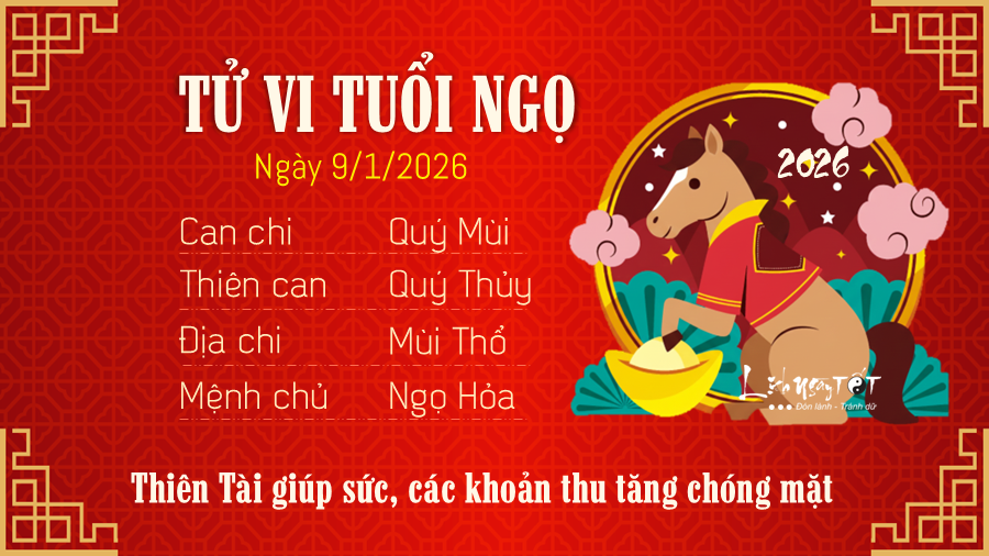 Tu vi hang ngay 912026 - Ngo