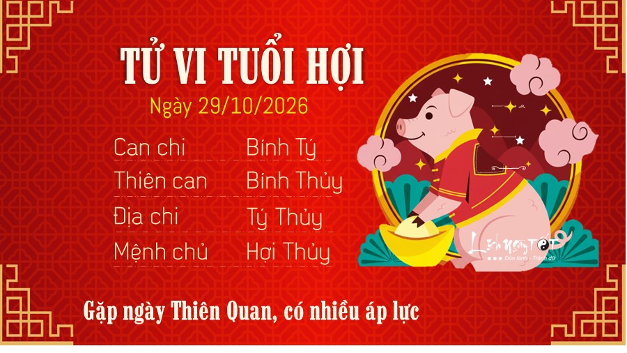 12 Tu vi hang ngay 29-10-2026 - Hoi