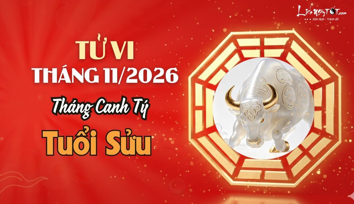 Tử vi tháng 11/2026 tuổi Sửu âm lịch Tu vi thang 11/2026 tuoi Suu am lich