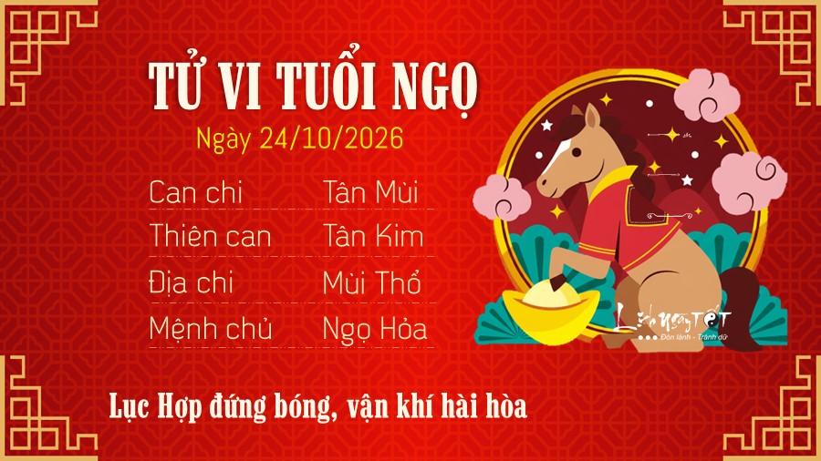 7 Tu vi hang ngay 24-10-2026 - Ngo