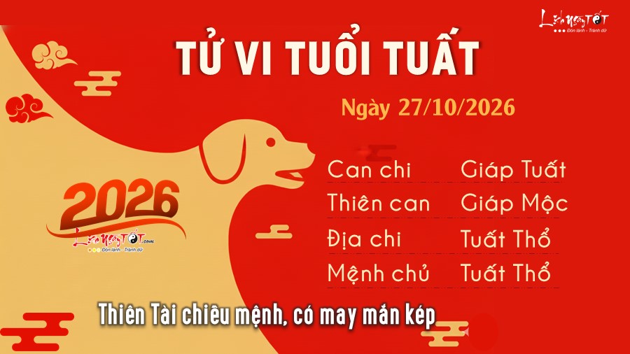 11 Tu vi hang ngay 27-10-2026 - Tuat