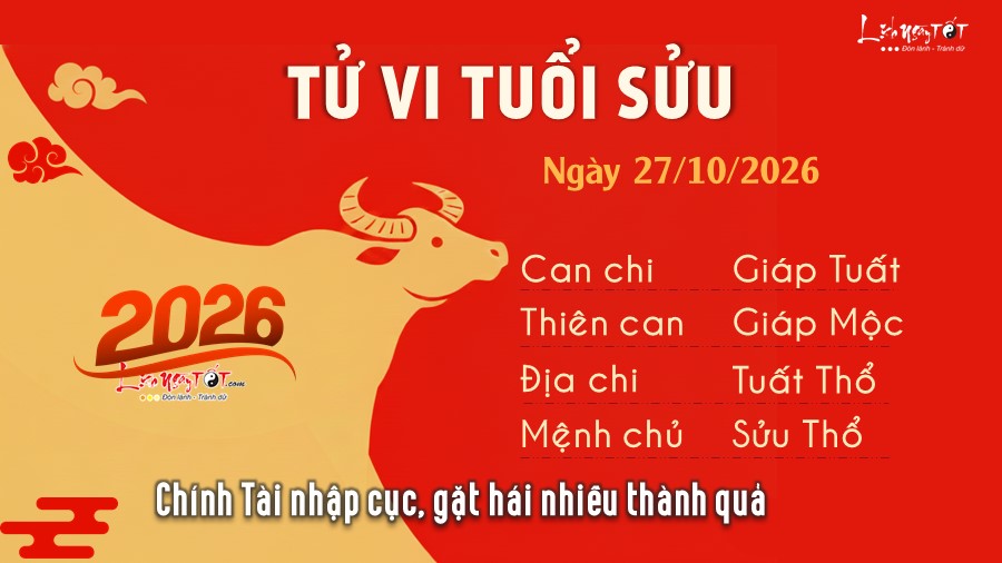 2 Tu vi hang ngay 27-10-2026 - Suu