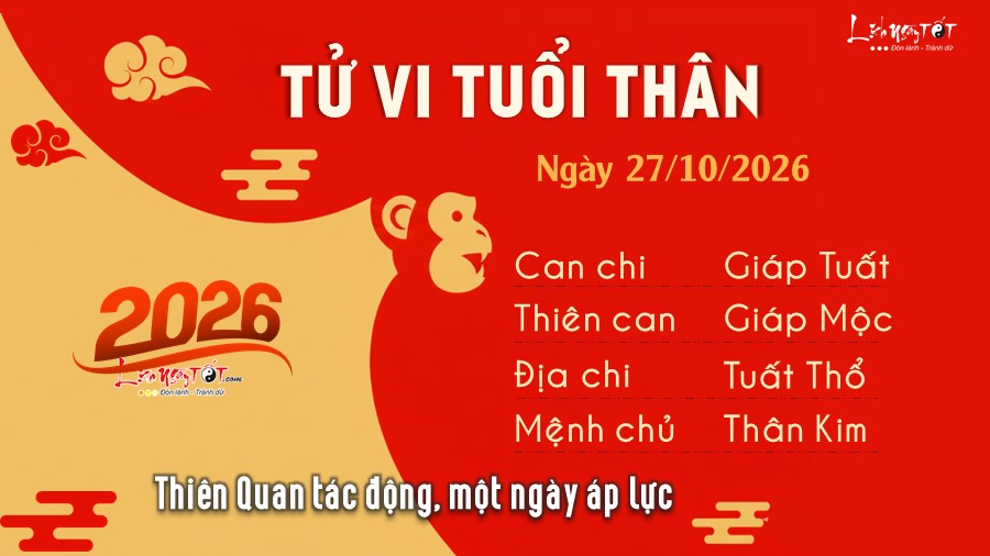 9 Tu vi hang ngay 27-10-2026 - Than