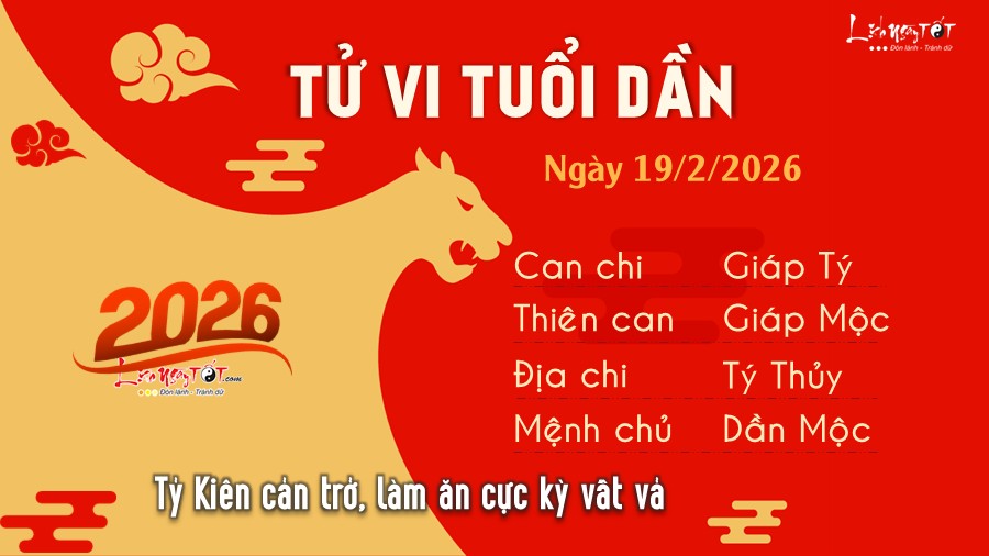 Tu vi hang ngay 19/2/2026 - Dan