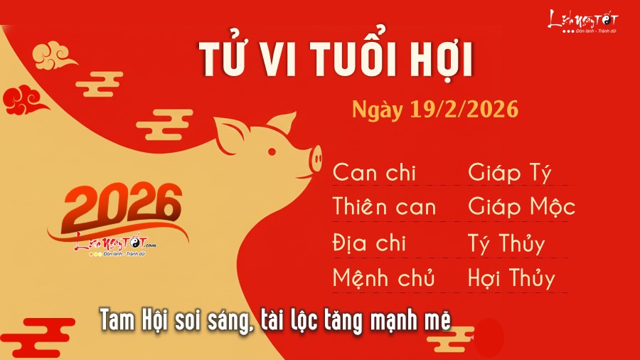 Tu vi hang ngay 19/2/2026 - Hoi