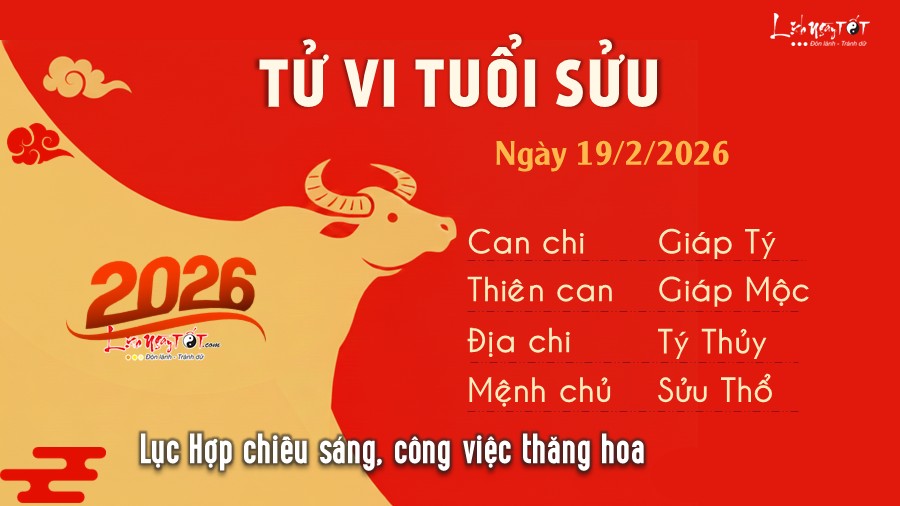 Tu vi hang ngay 19/2/2026 - Suu