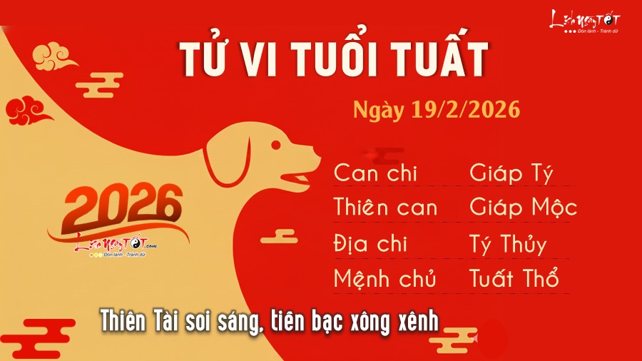 Tu vi hang ngay 19/2/2026 - Tuat