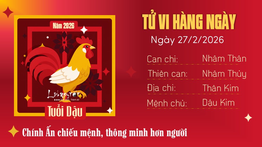 Tu vi hang ngay 27/2/2026 - Dau