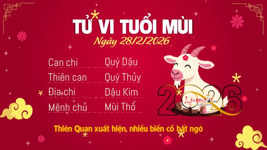 8 Tu vi hang ngay 28-2-2026 - Mui