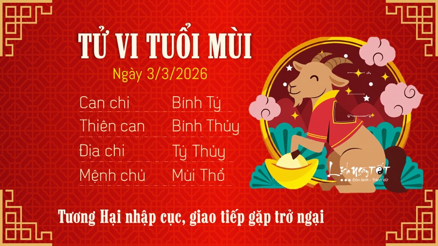 8 Tu vi hang ngay 3-3-2026 - Mui