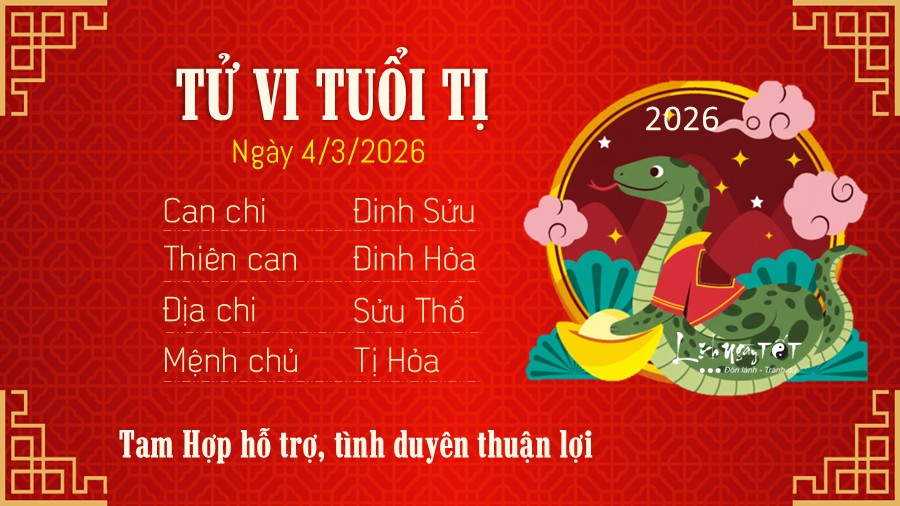 Tu vi hang ngay 4/3/2026 - Ti