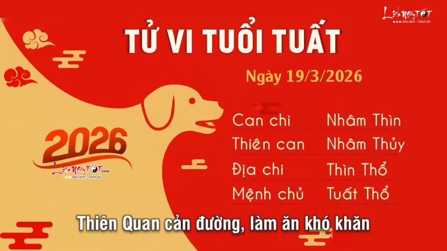 Tu vi hang ngay 19/3/2026 cua Tuat