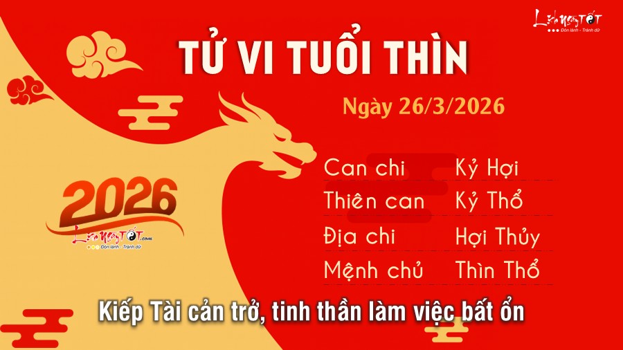 Tu vi hang ngay 26/3/2026 cua Thin
