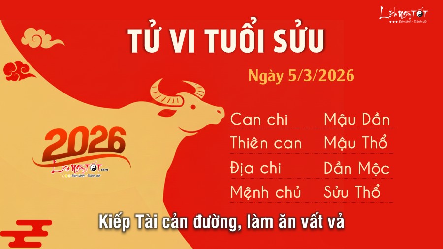 Tu vi hang ngay 5/3/2026 cua Suu