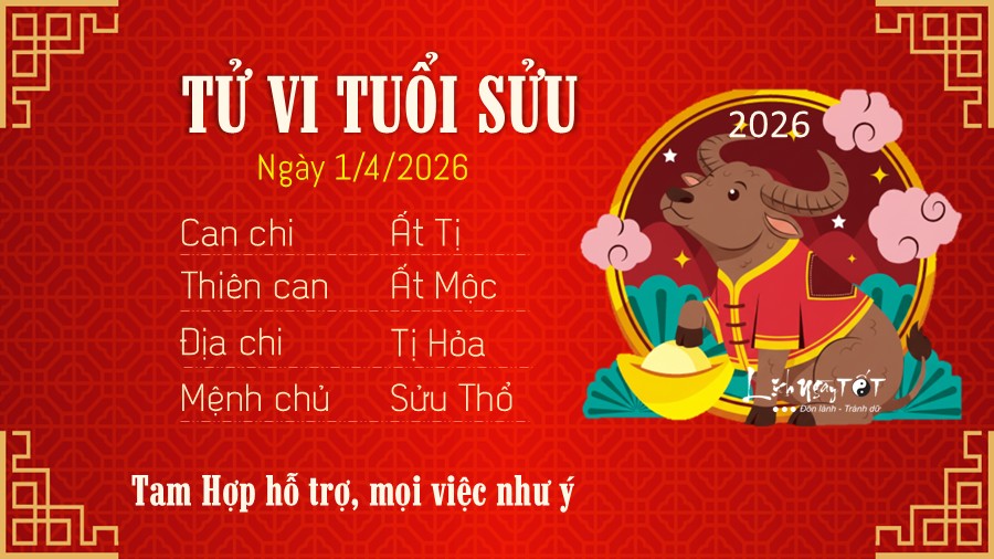 Tu vi hang ngay 1/4/2026 cua Suu