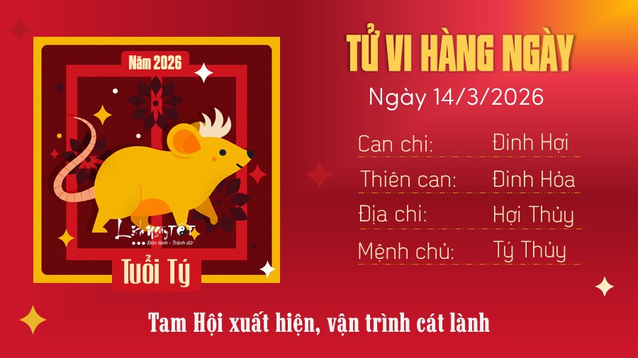 1 Tu vi hang ngay 14-3-2026 - Ty