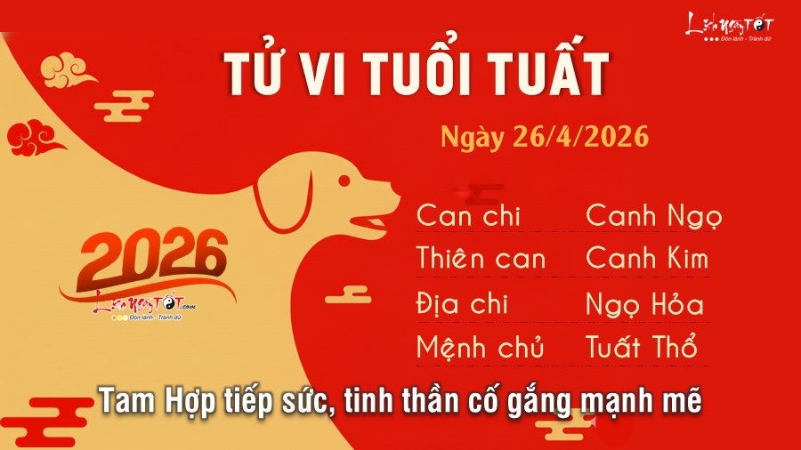 Tu vi hang ngay 26/4/2026 - Tuat