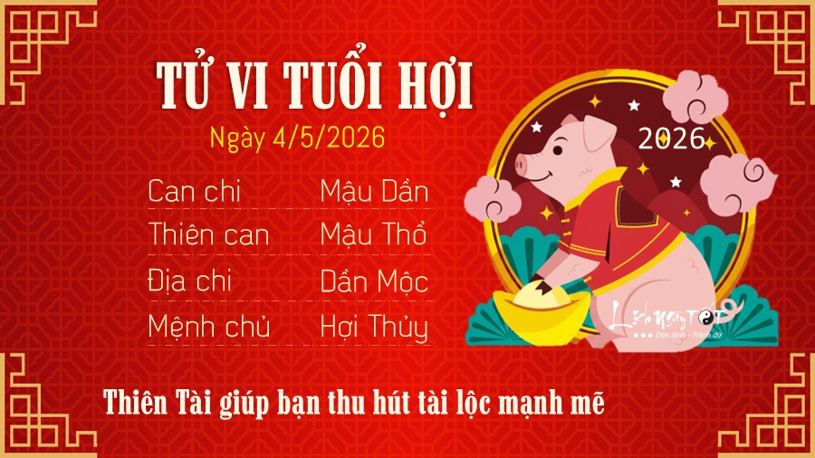 Tu vi hang ngay 4/5/2026 cua 12 con giap - Hoi