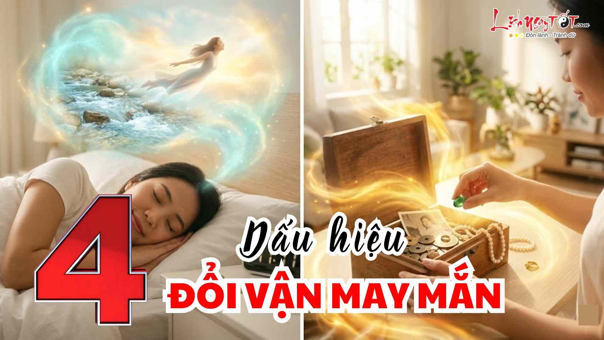 4 dau hieu doi van may man giau sang