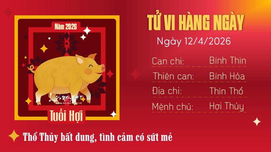Tu vi hang ngay 12/4/2026 tuoi Hoi