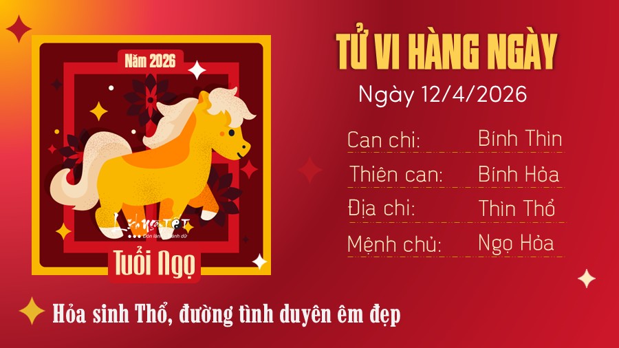 Tu vi hang ngay 12/4/2026 tuoi Ngo