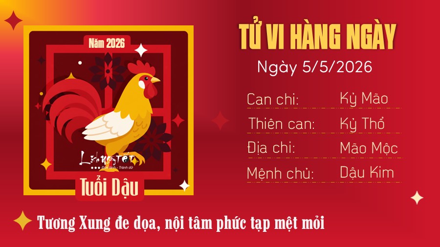 Tu vi hang ngay 5/5/2026 tuoi Dau