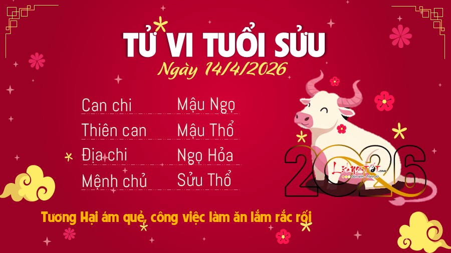 Tu vi hang ngay 14/4/2026 tuoi Suu