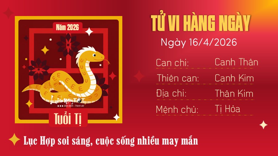 Tu vi hang ngay 16/4/2026 - Ti