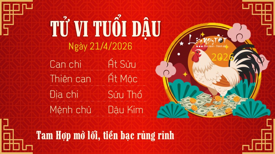 Tu vi hang ngay 21/4/2026 - Dau