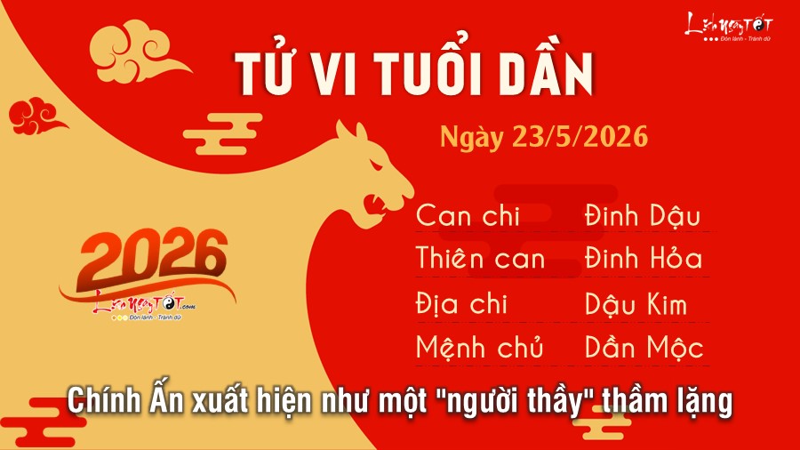 Tu vi hang ngay 23/5/2026 cua 12 con giap - Dan