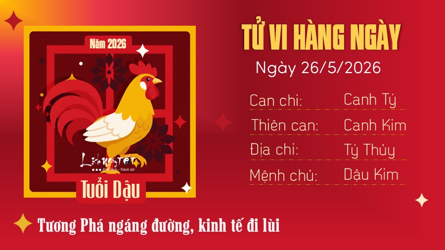 Tu vi hang ngay 26/5/2026 tuoi Dau
