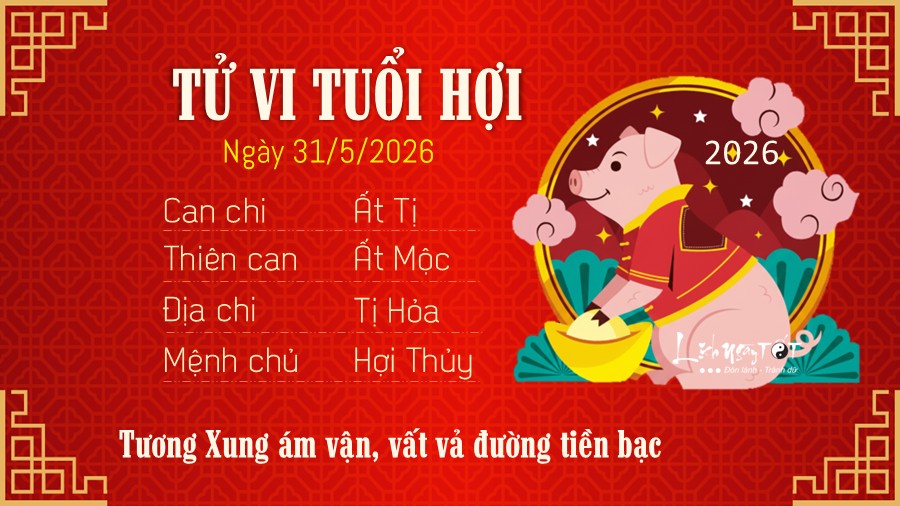 Tu vi hang ngay 31/5/2026 cua Hoi