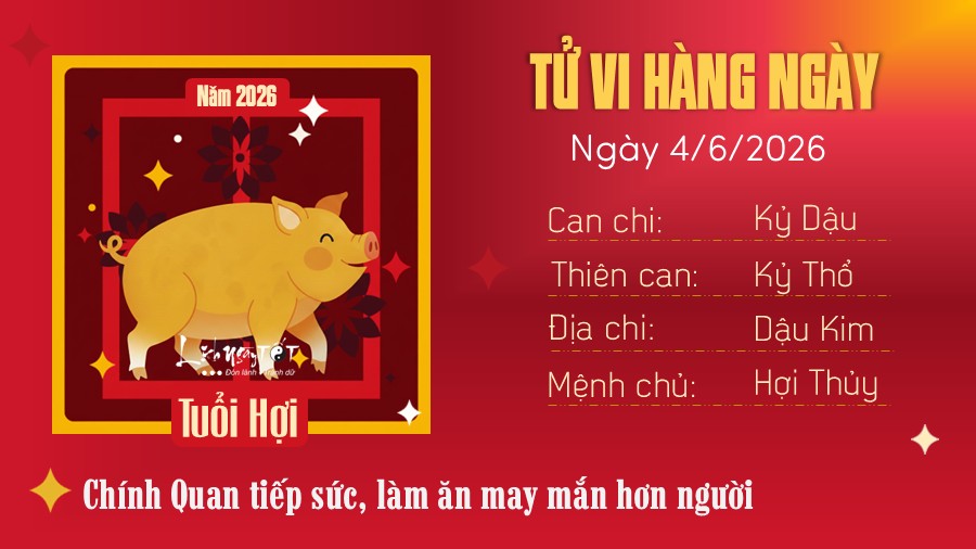 Tu vi hang ngay 4/6/2026 - Hoi