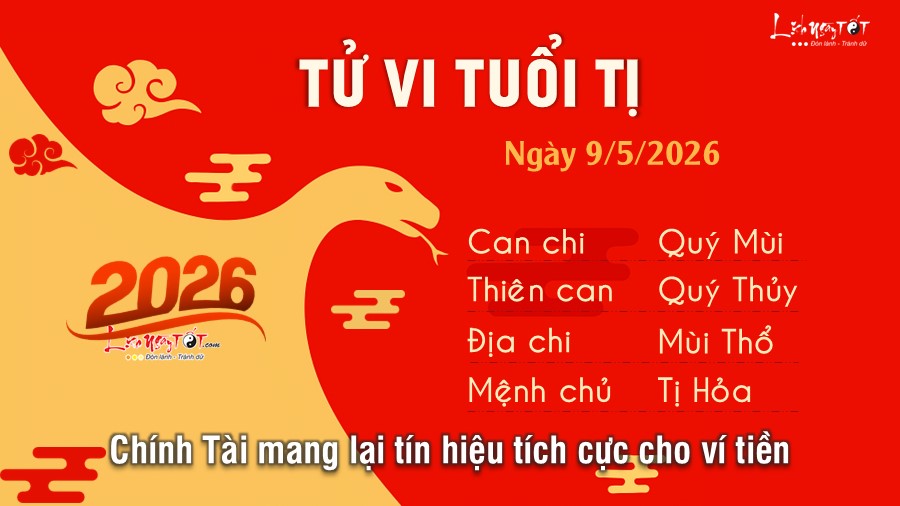 Tu vi hang ngay 9/5/2026 cua 12 con giap - Tuoi Ti